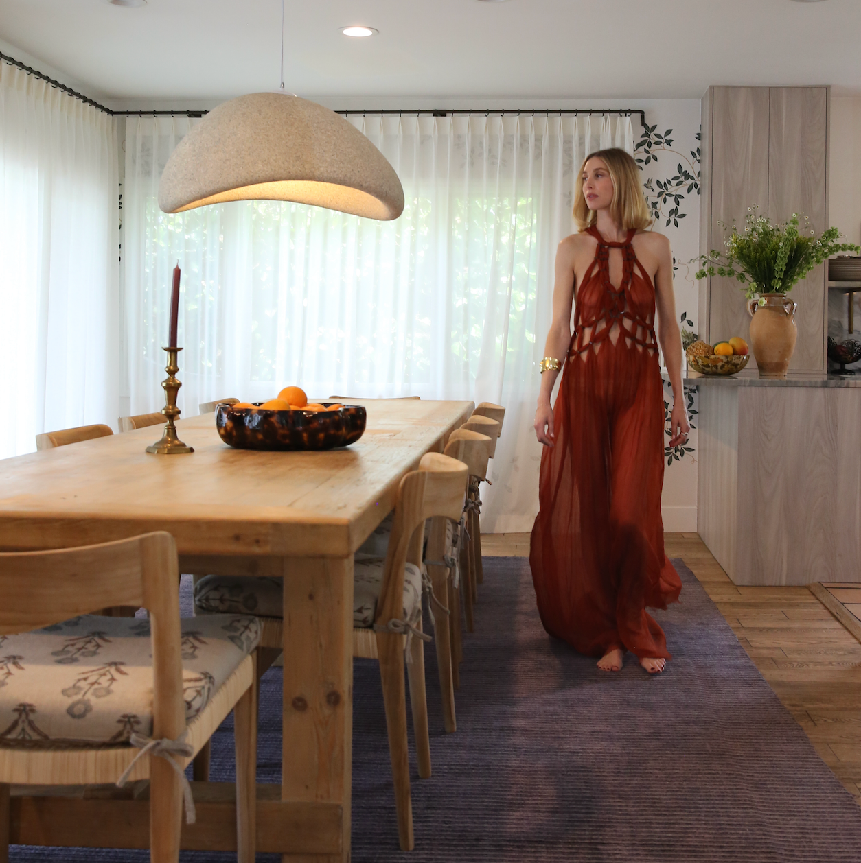 Whitney Port in Her Dining Room
