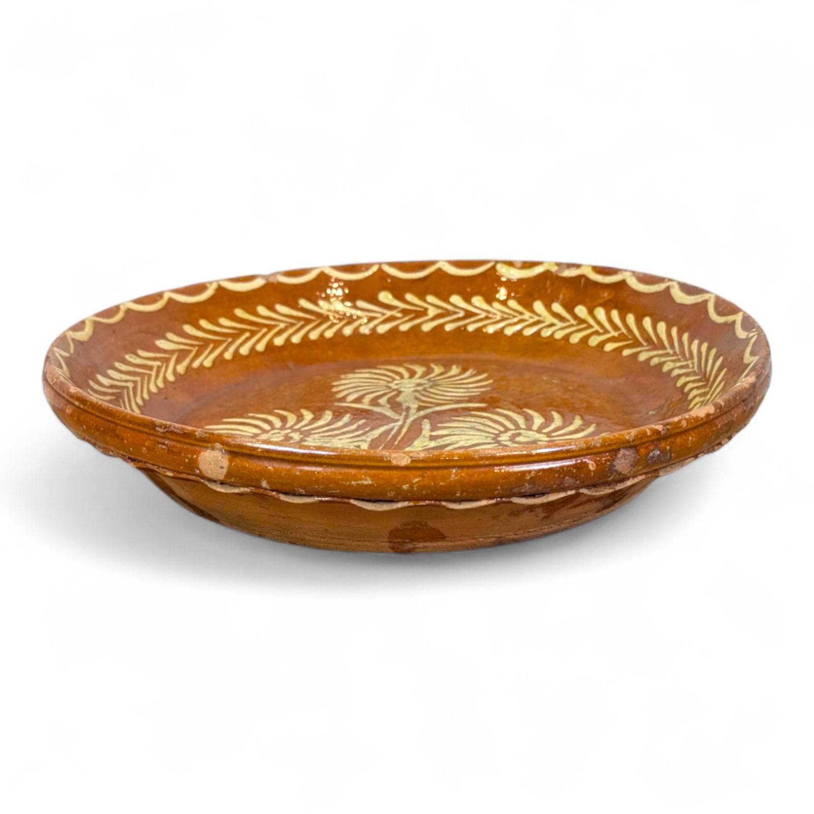 Slipware Leaf Bowl