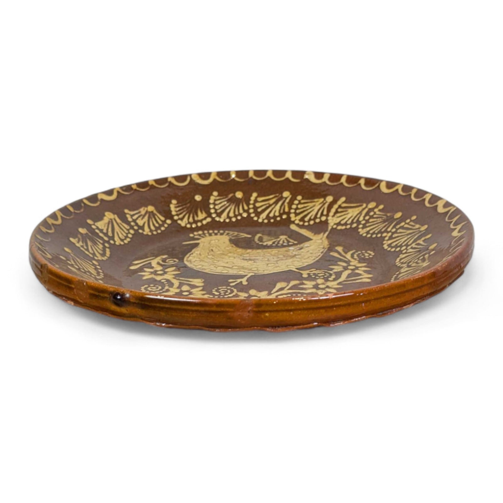 Slipware Bird Plate