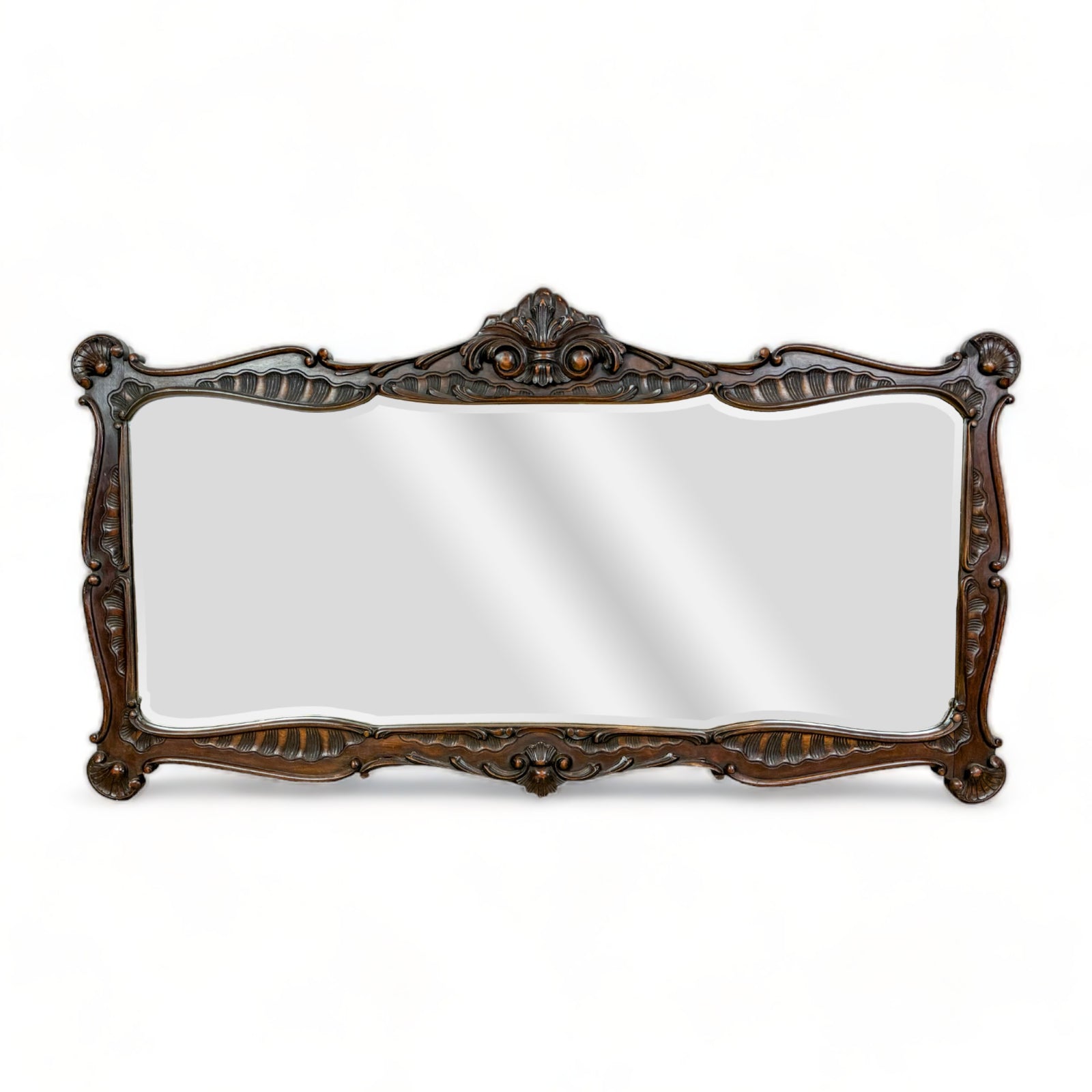 Carved Mahogany Mirror
