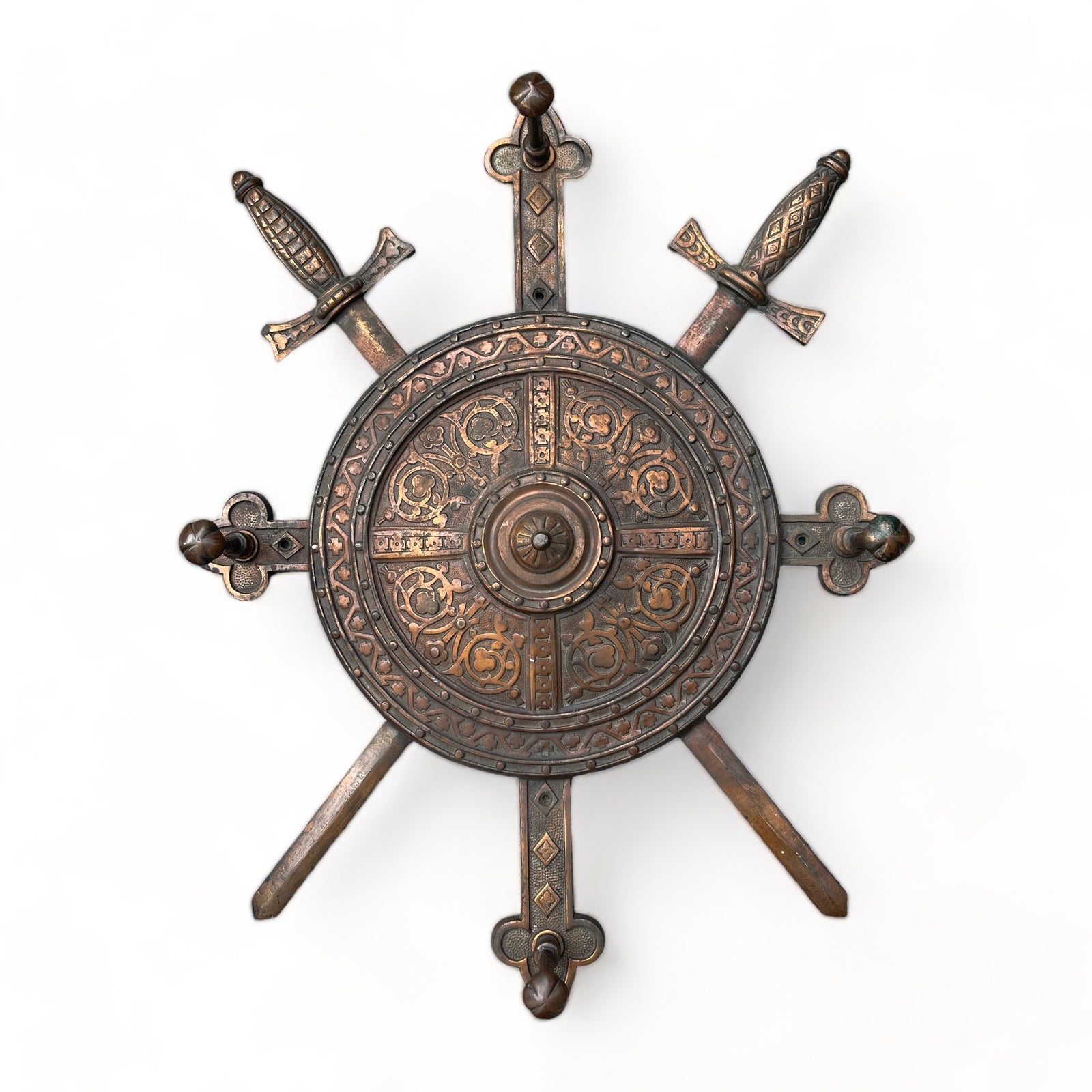Cast Iron Medieval Style Coat Rack
