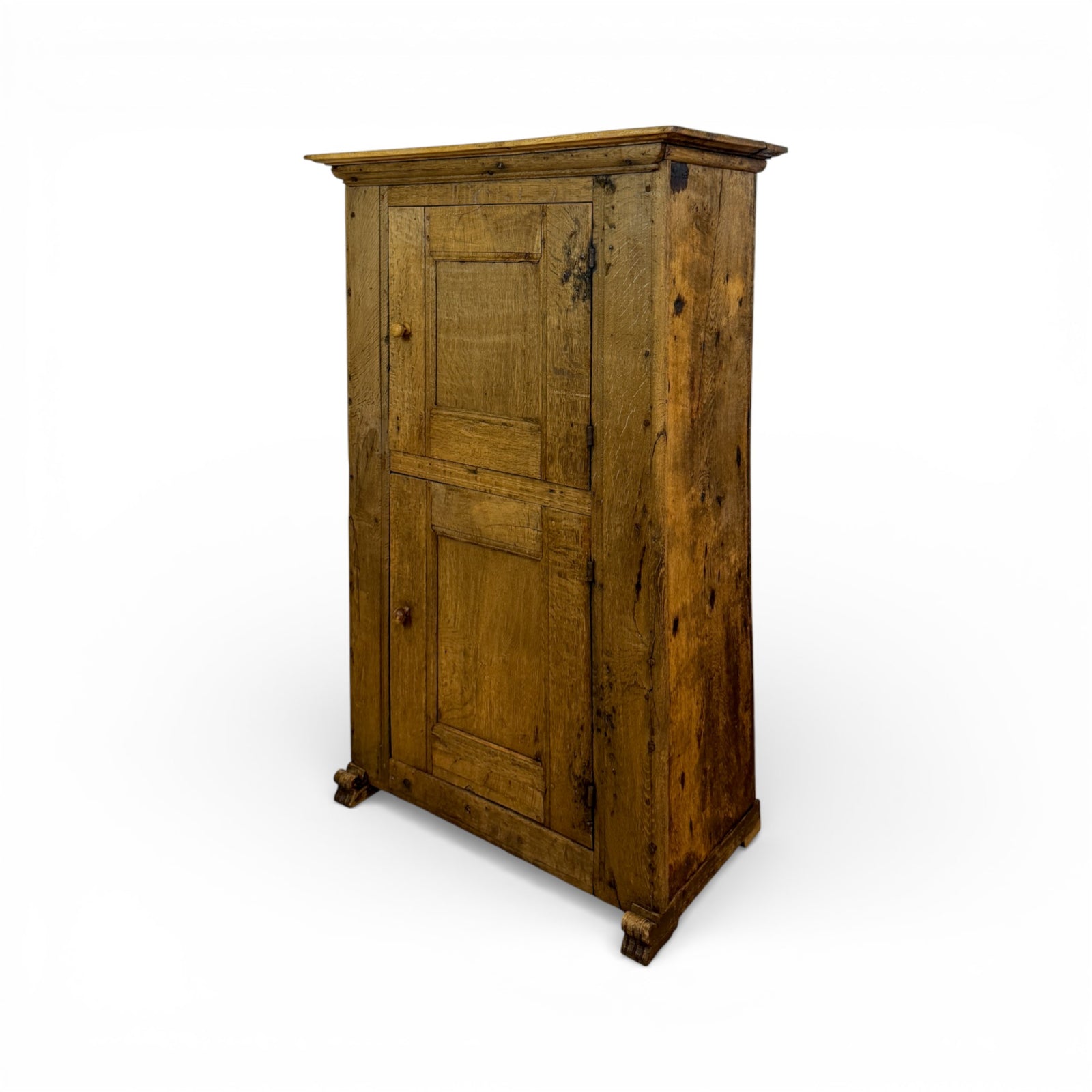 Provincial Oak Cupboard with Paneled Door