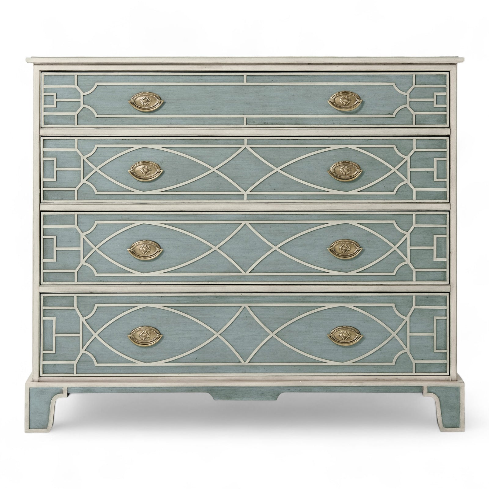 Cream & Blue Chest