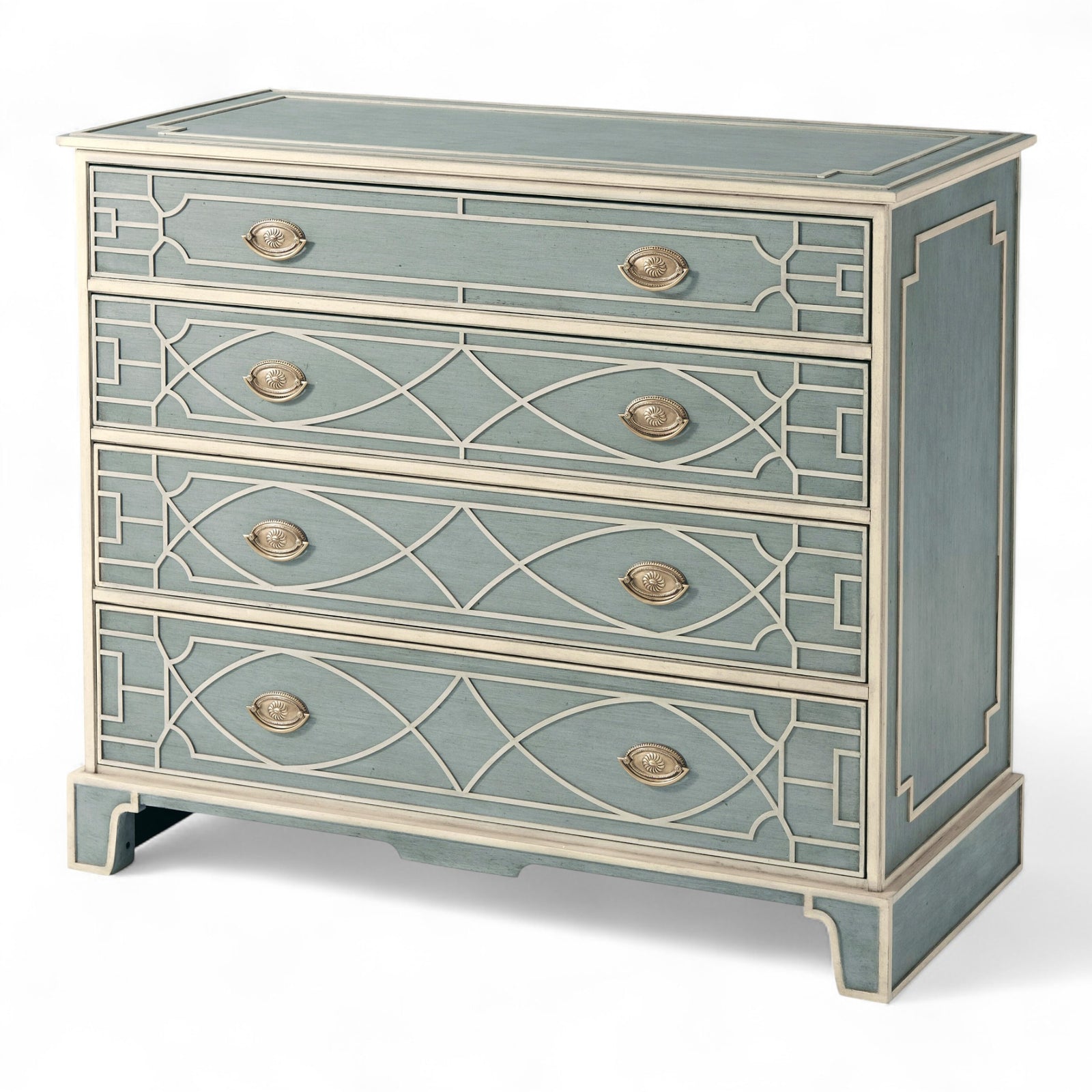 Cream & Blue Chest