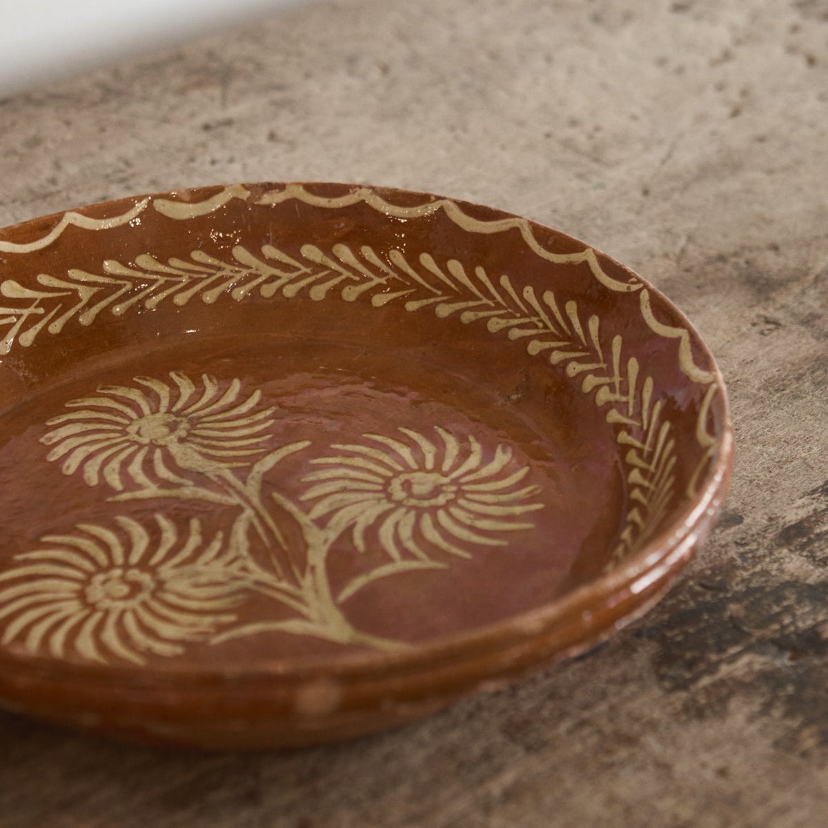Slipware Leaf Bowl