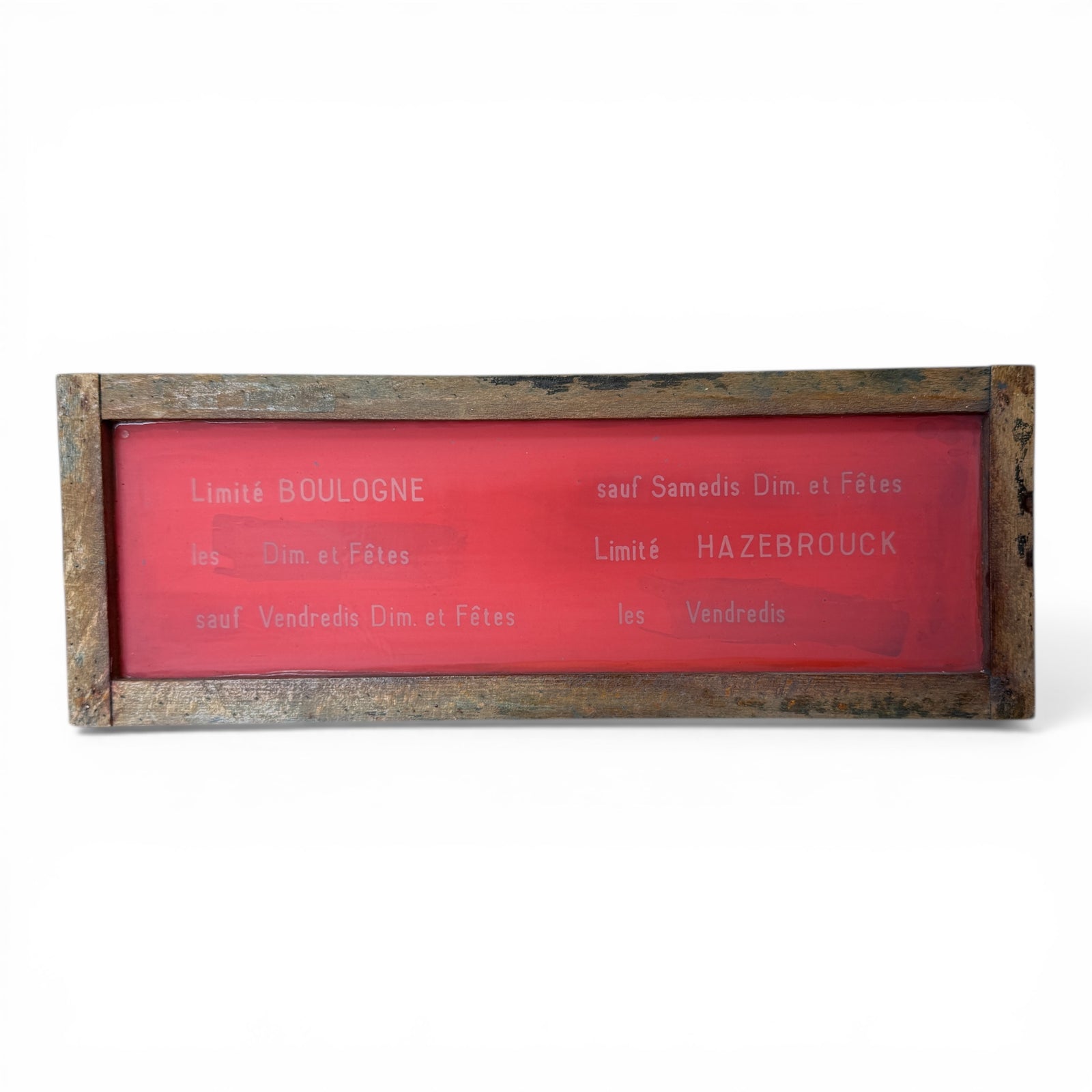 French Silkscreen Train Signs - Small