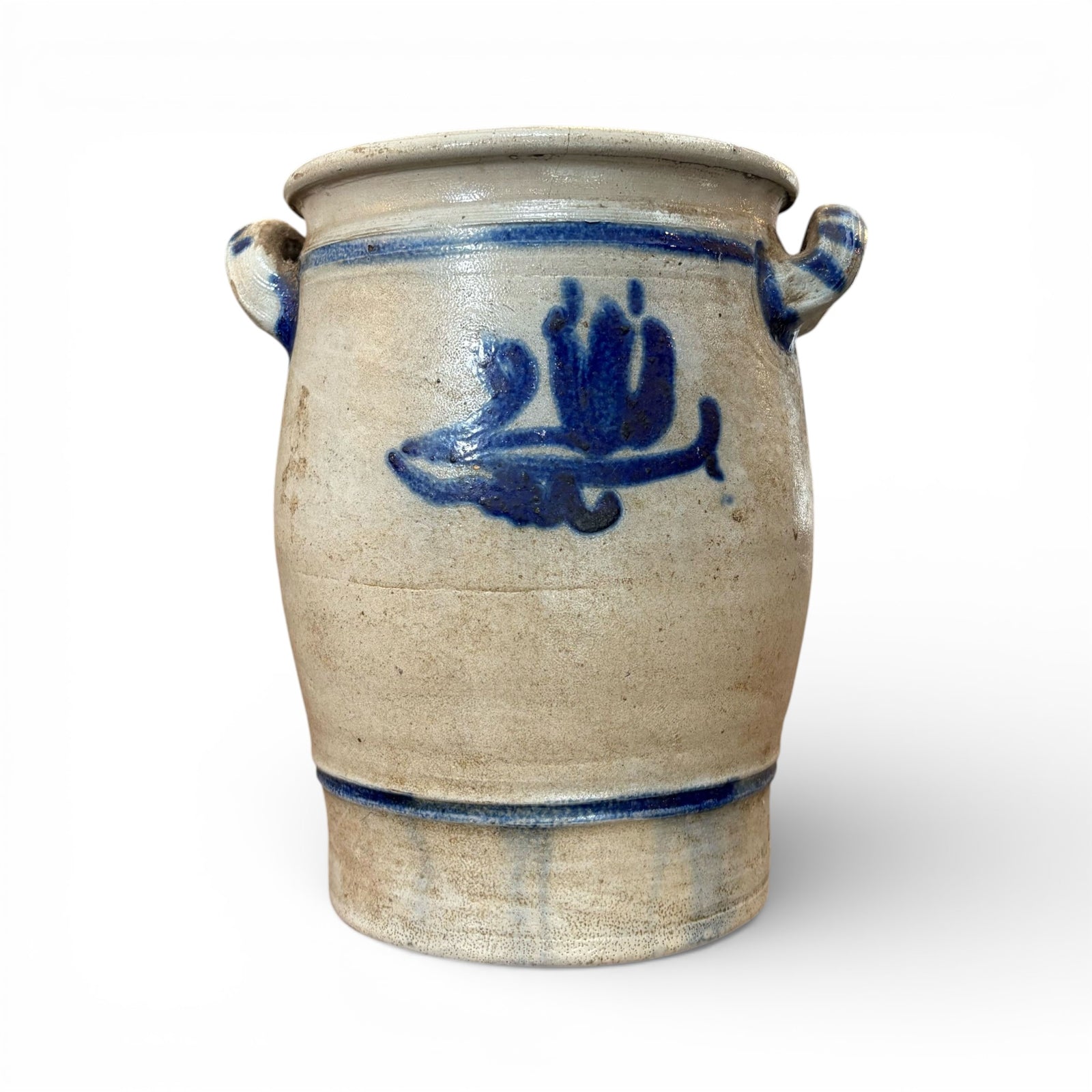 Hand-Thrown Cobalt Stoneware Vase III