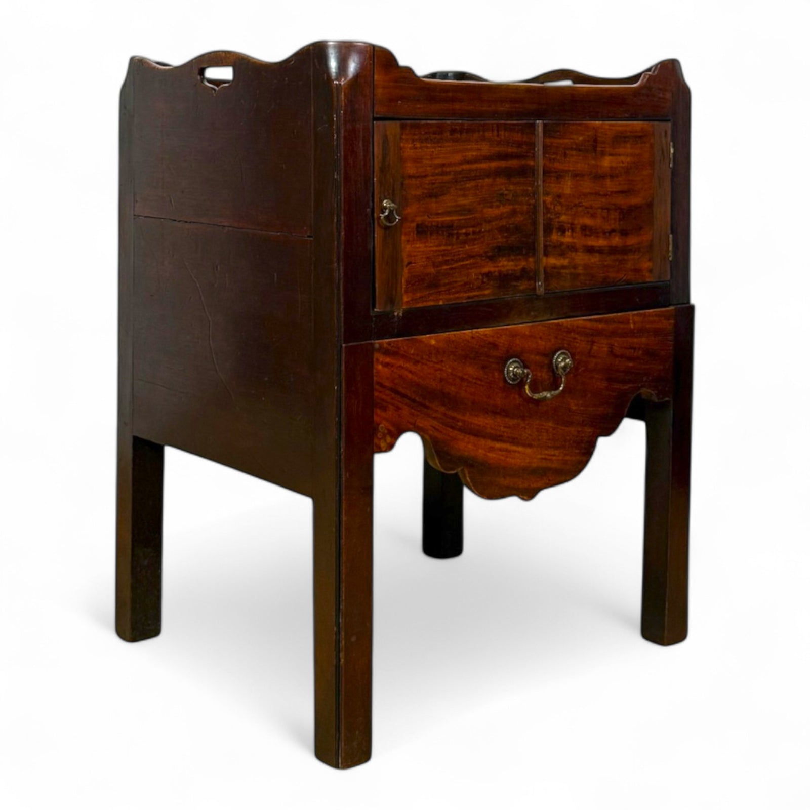 Georgian Mahogany Bedside Table