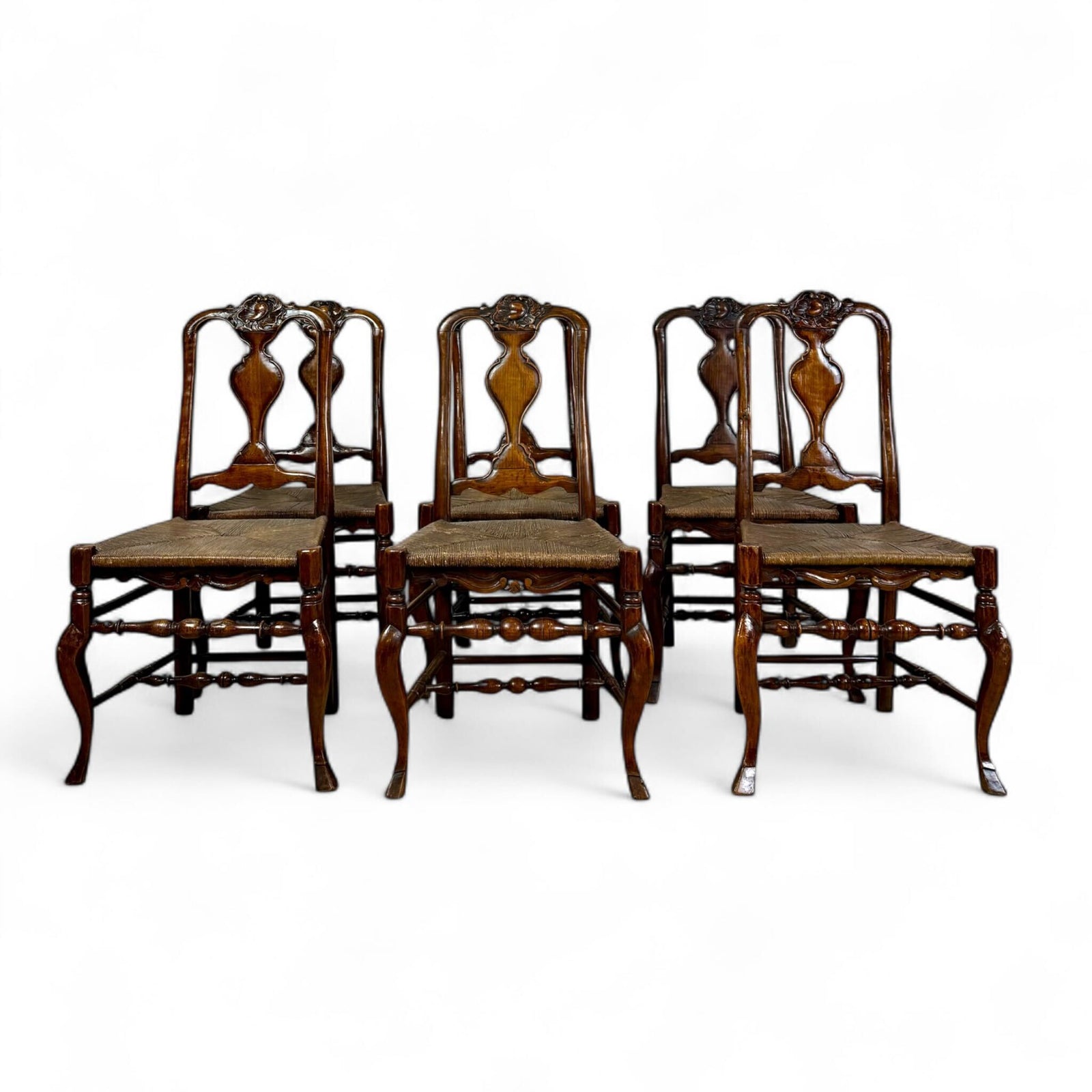 Set of 6 Splat Back Chairs