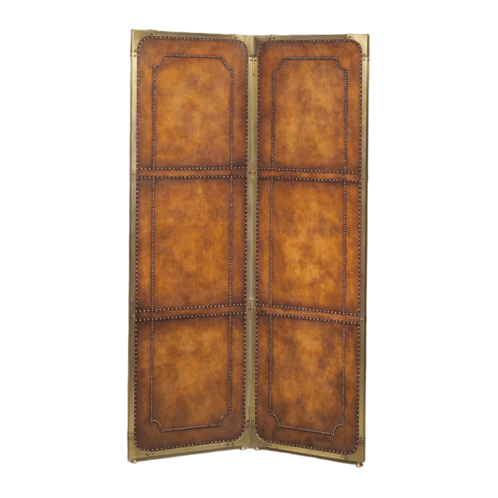 Leather Two Panel Screen — Litt Concept House