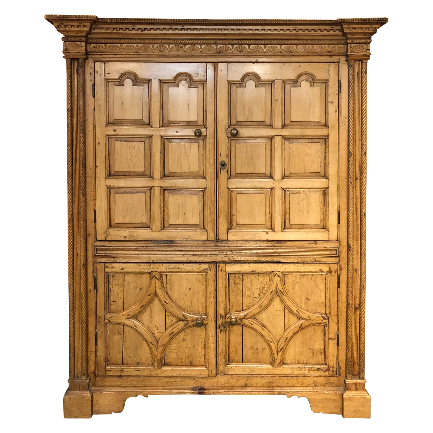 Irish Pine Food Cupboard Circa 1780