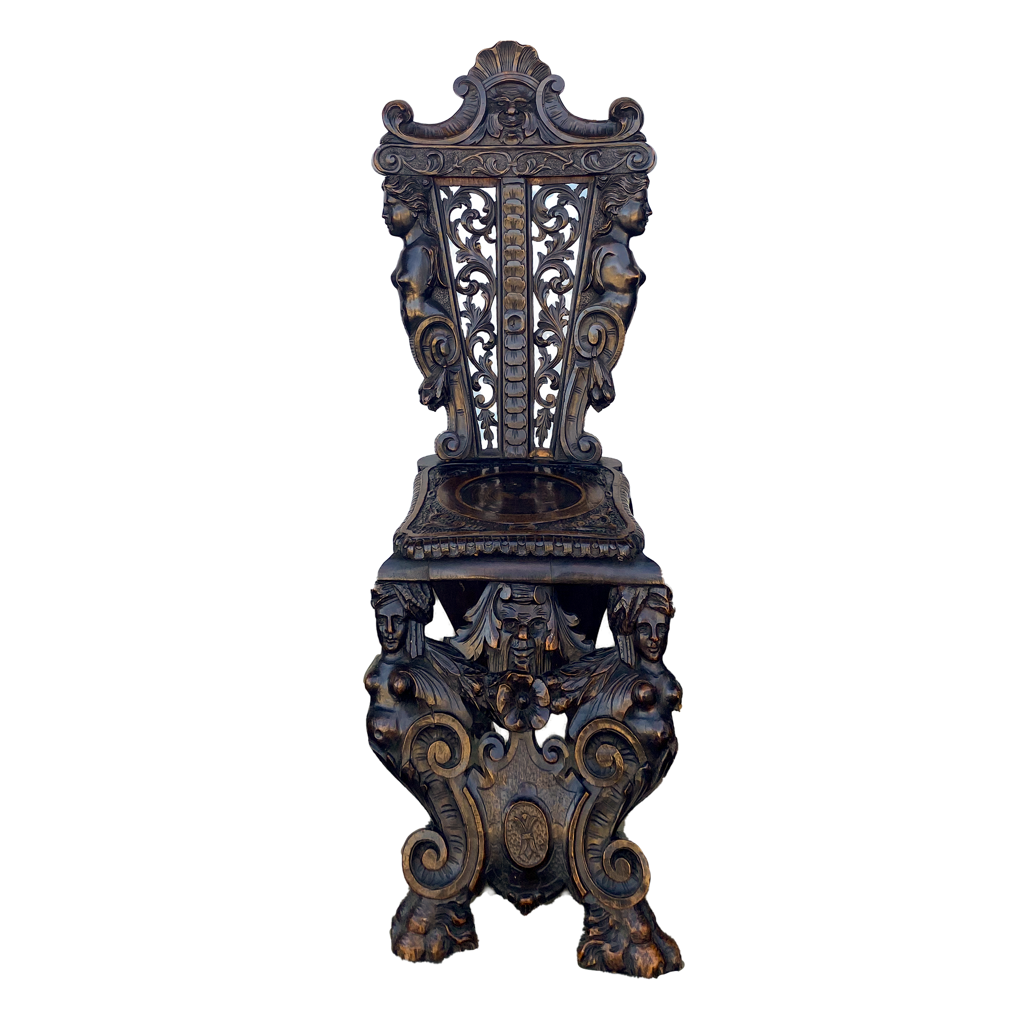Italian Sgabello Chair Circa 1860
