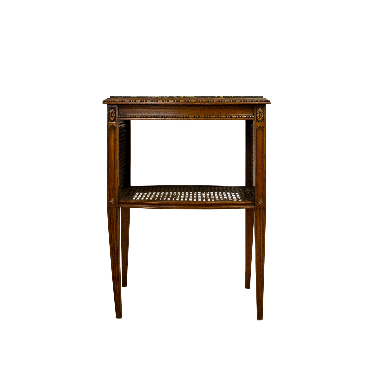 Walnut Side Table - Cabinet