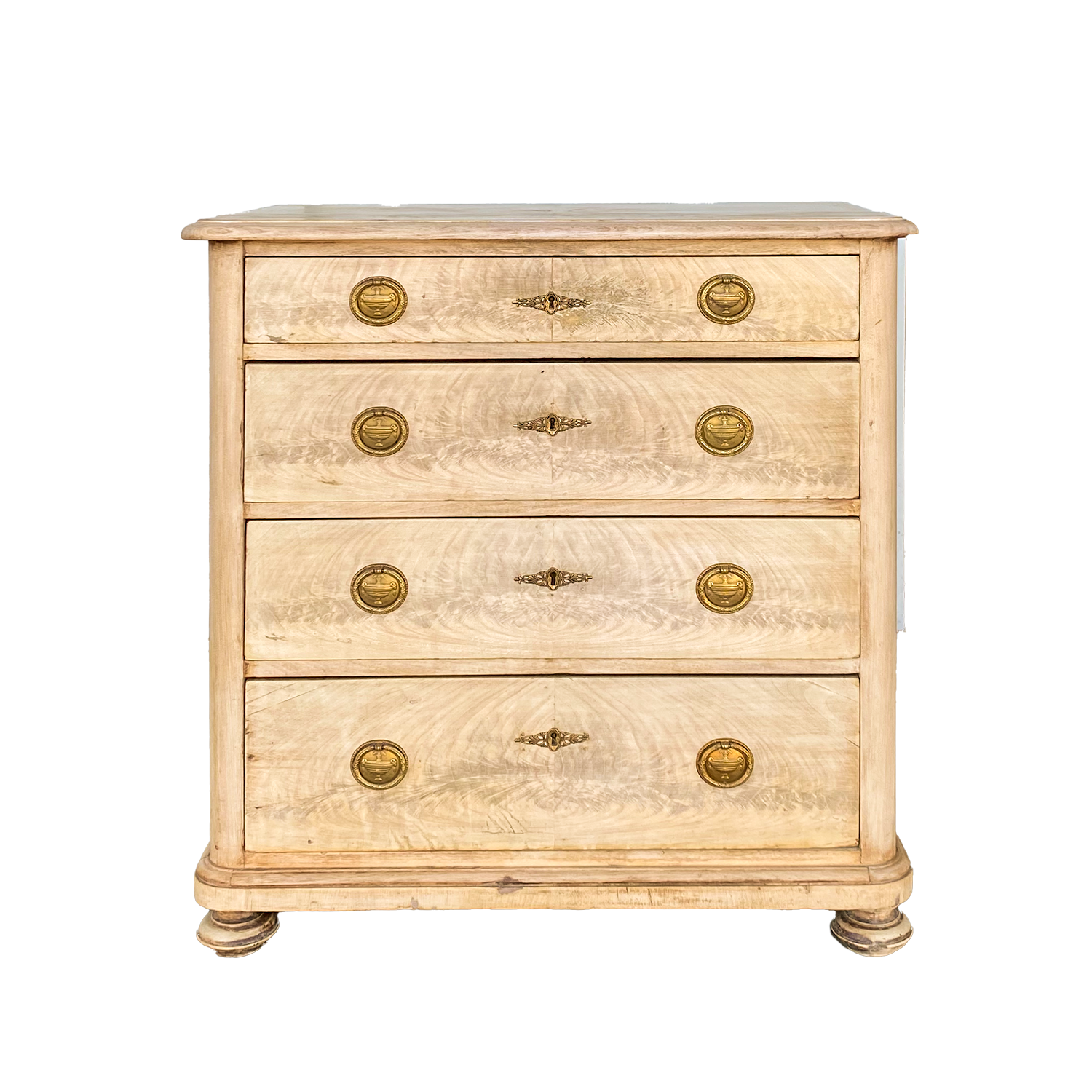 Empire Four Drawer Walnut Chest of Drawers Circa 1890