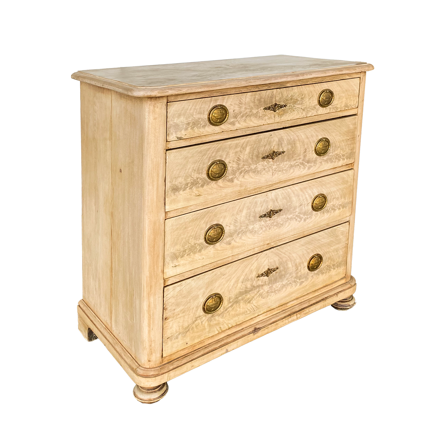 Empire Four Drawer Walnut Chest of Drawers Circa 1890