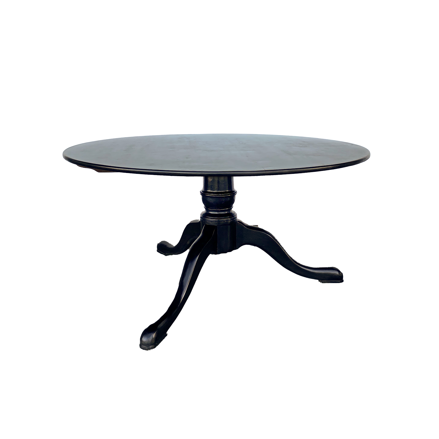 Ebonized Tripod Dining Table