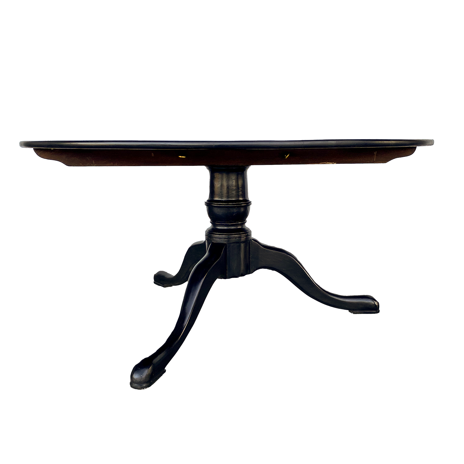 Ebonized Tripod Dining Table
