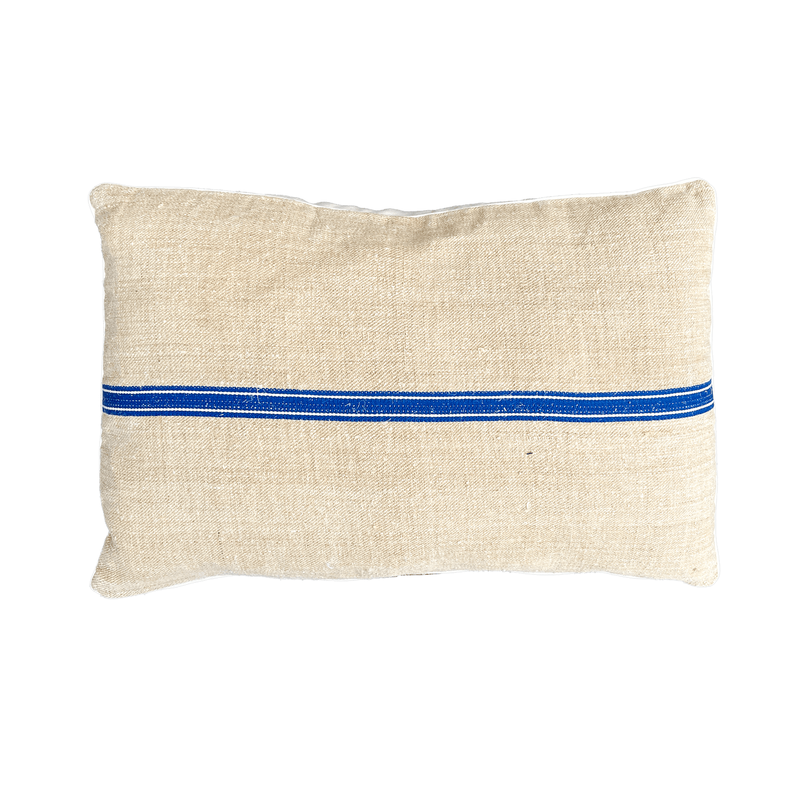 Barn Sack Blue Stripe Pillow