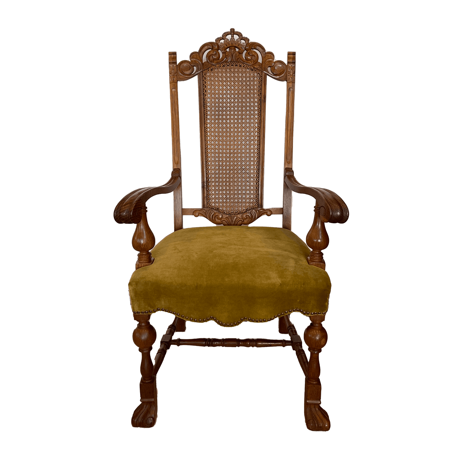 Velvet Seat Arm Chair