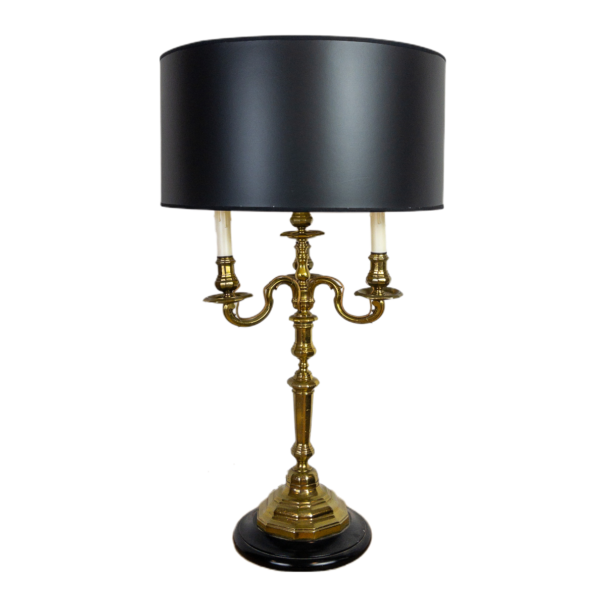 Brass Candlestick Lamp