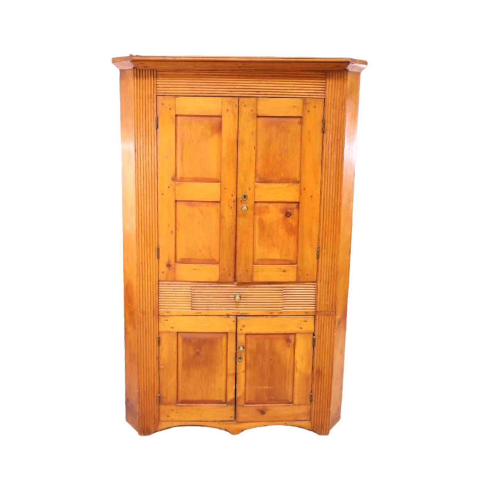 Pine Corner Cabinet