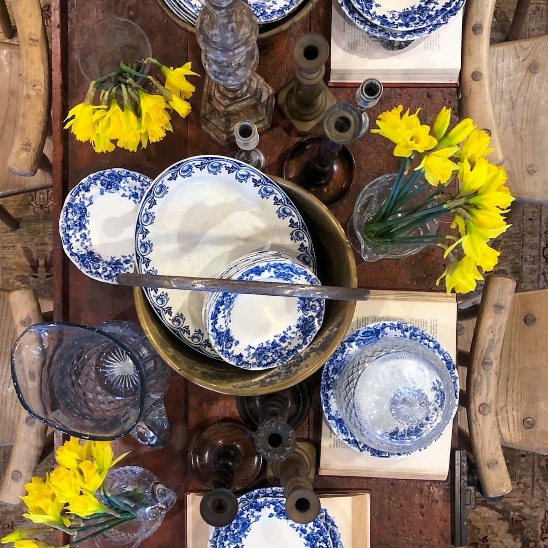 Antique Springtime Tabletop Design