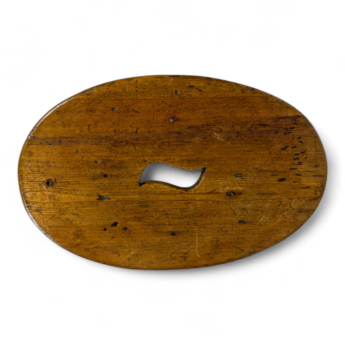 Rustic Antique Stool with Splayed Legs