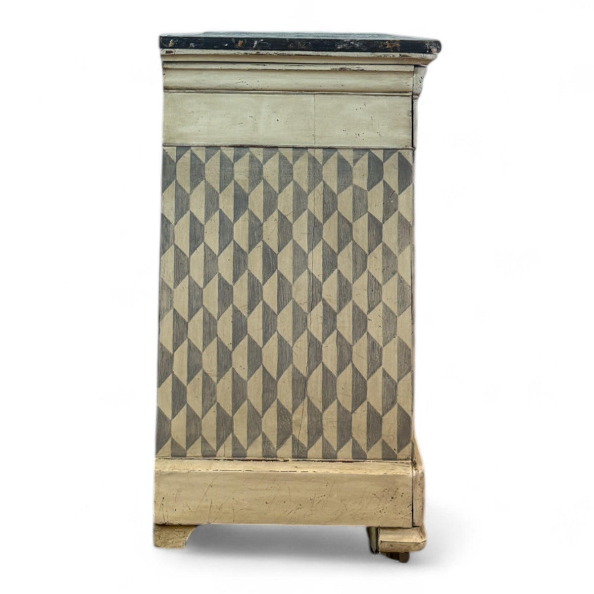 Painted Geometric Front Chest