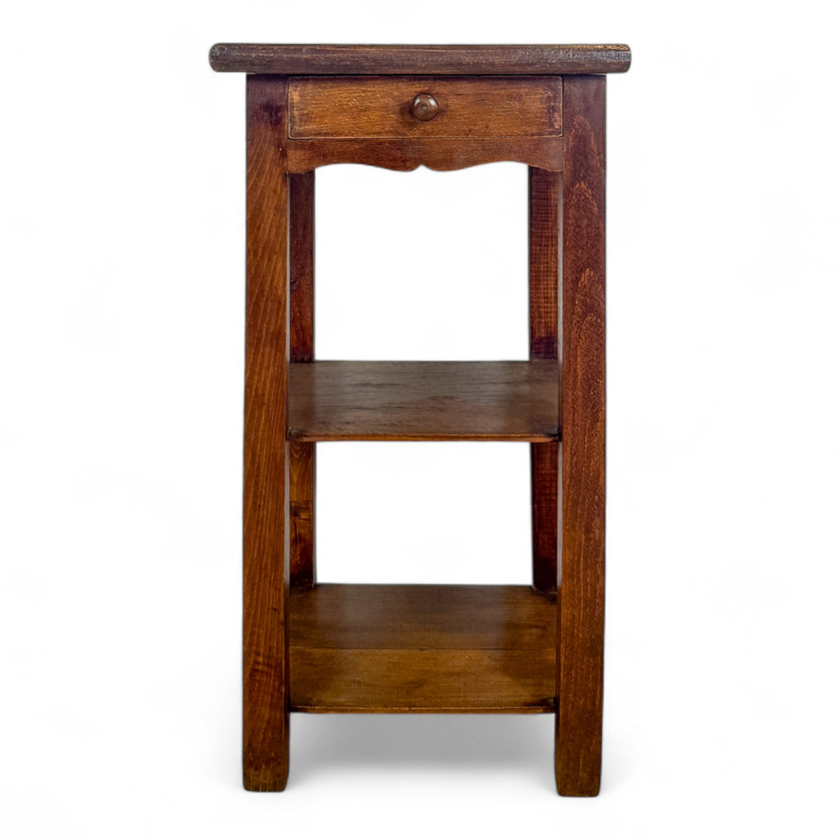 French Side Table with Scalloped Apron