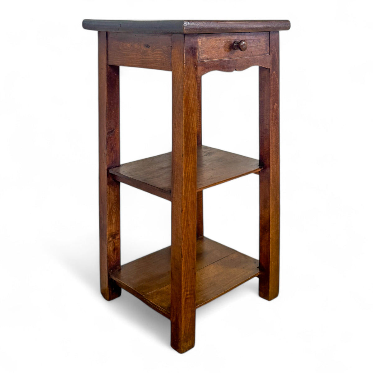 French Side Table with Scalloped Apron