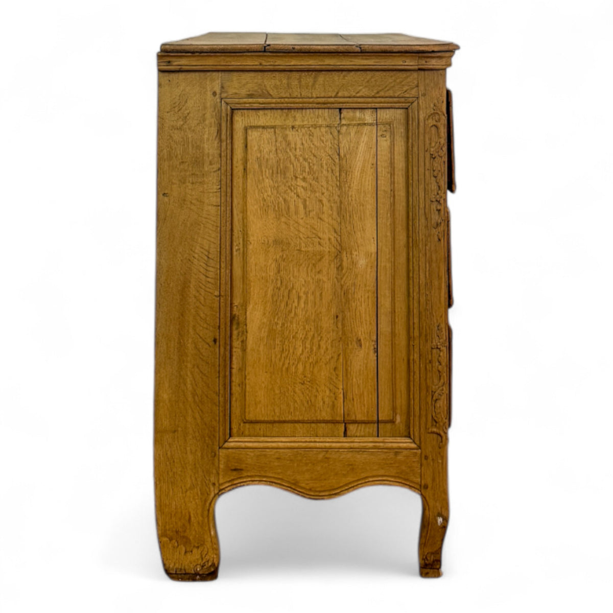 Bleached Oak Commode with Heart Motif