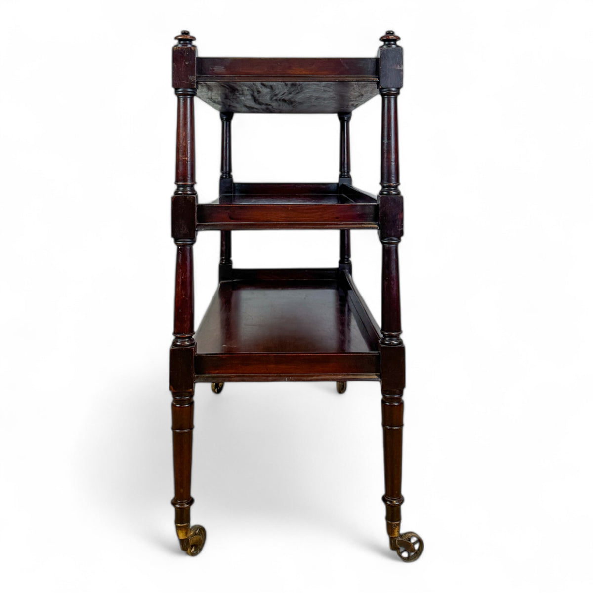 Dumb Waiter on Bronze Wagon Wheel Castors