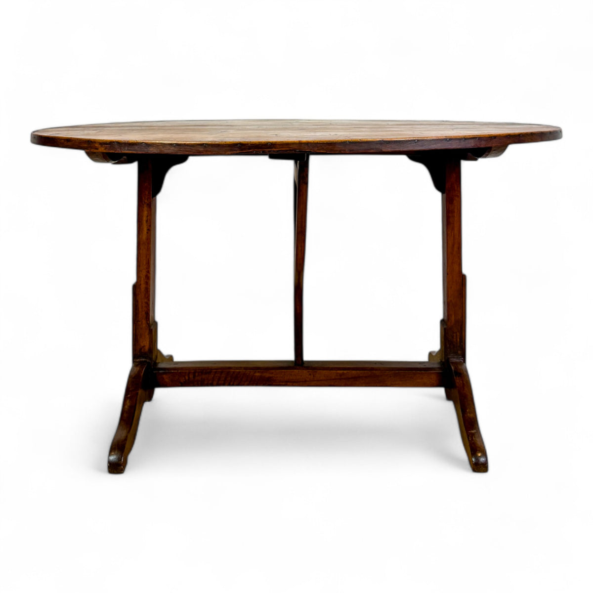 Fruitwood Oval Wine Tasting Table