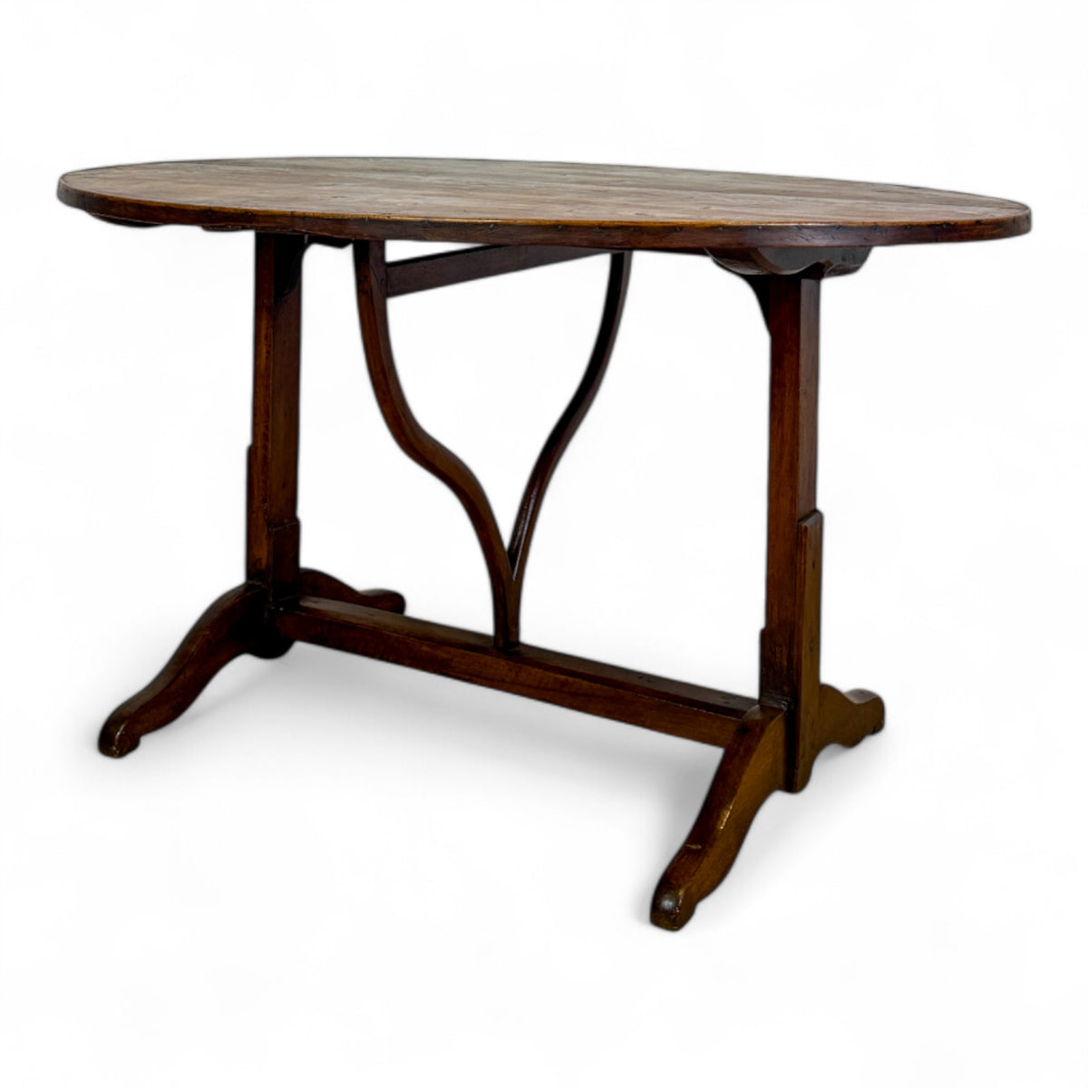 Fruitwood Oval Wine Tasting Table