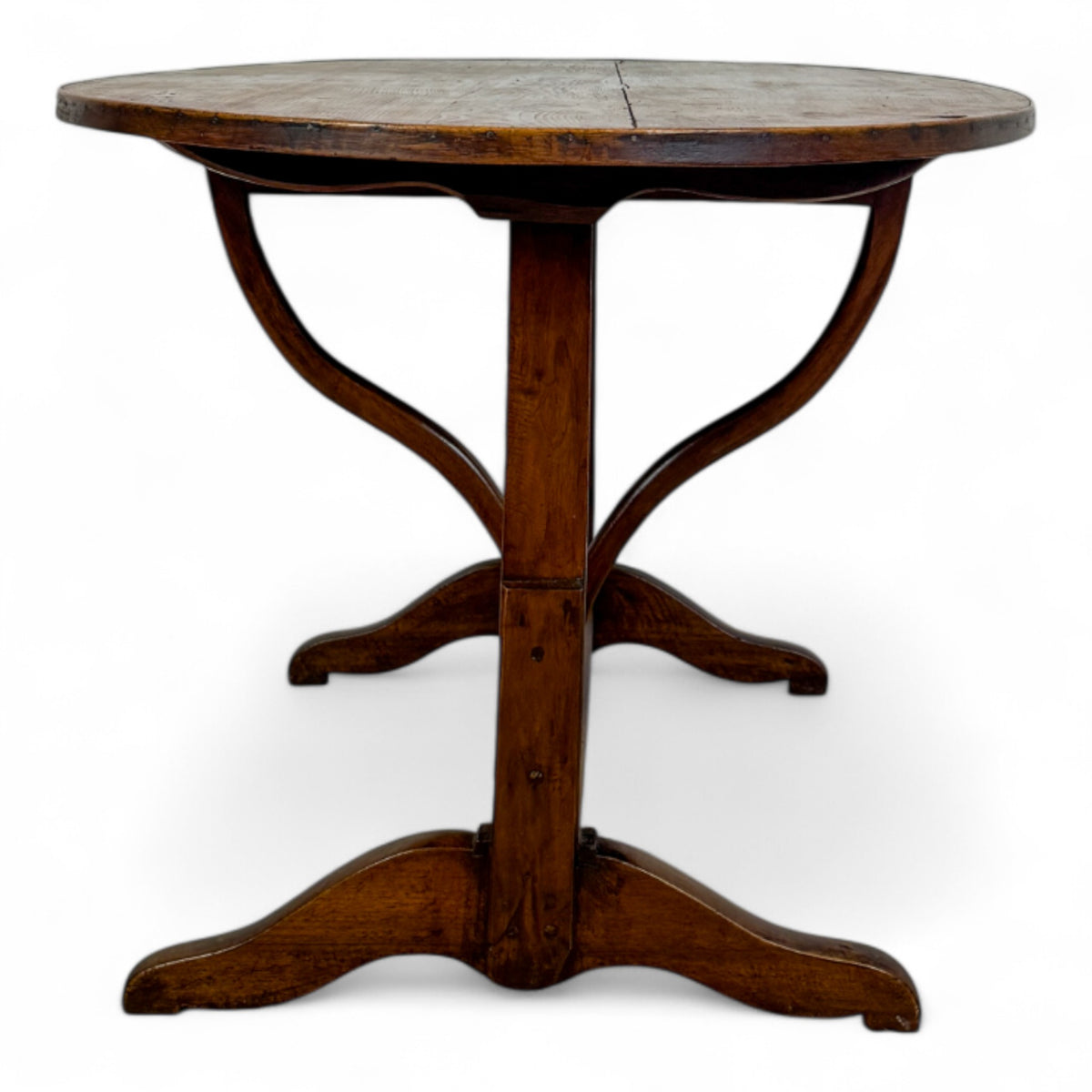 Fruitwood Oval Wine Tasting Table