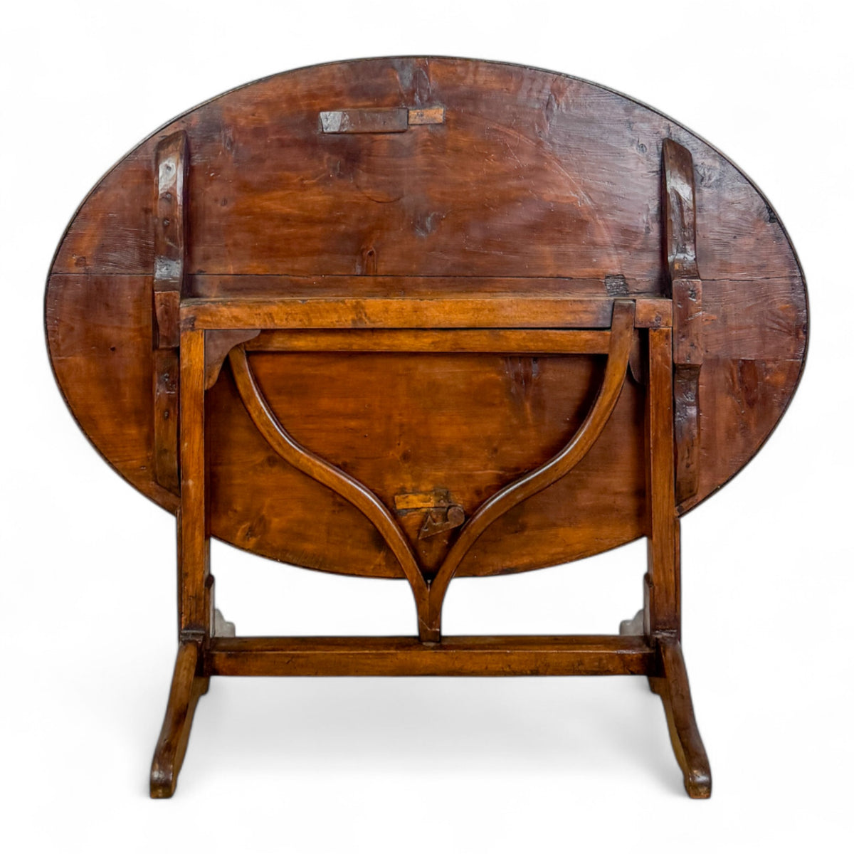 Fruitwood Oval Wine Tasting Table