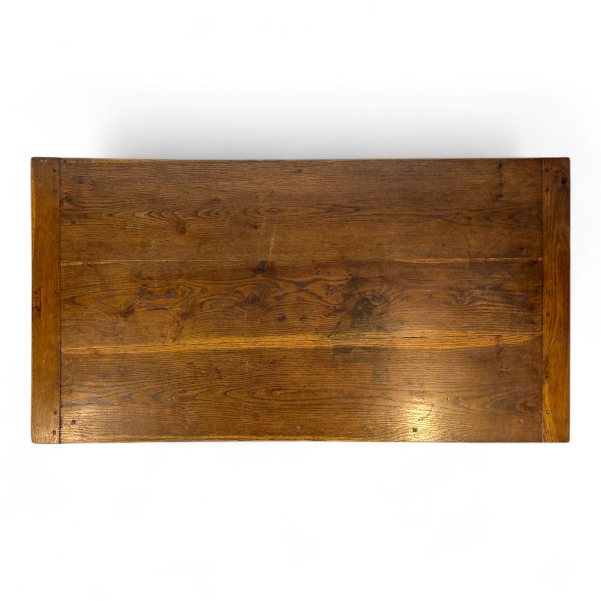 French Country Oak Cocktail Table with Drawers