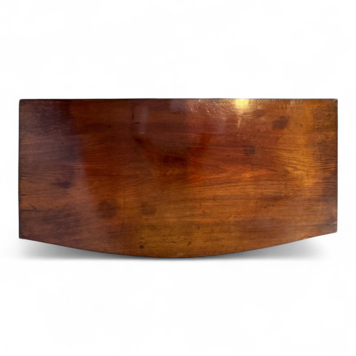 Bow Front Flame Mahogany Chest of Drawers