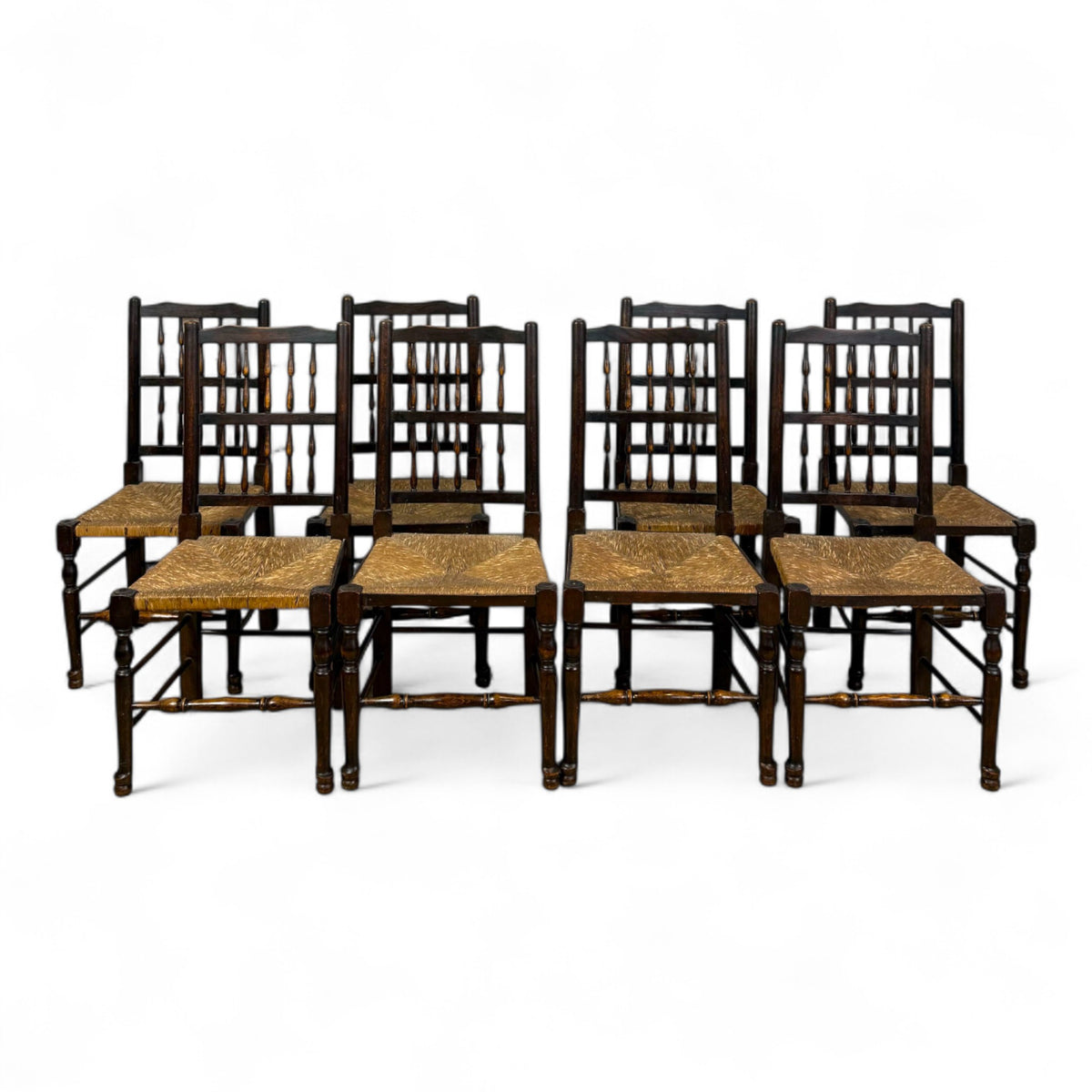 Spindle Back Chairs - Set of 10