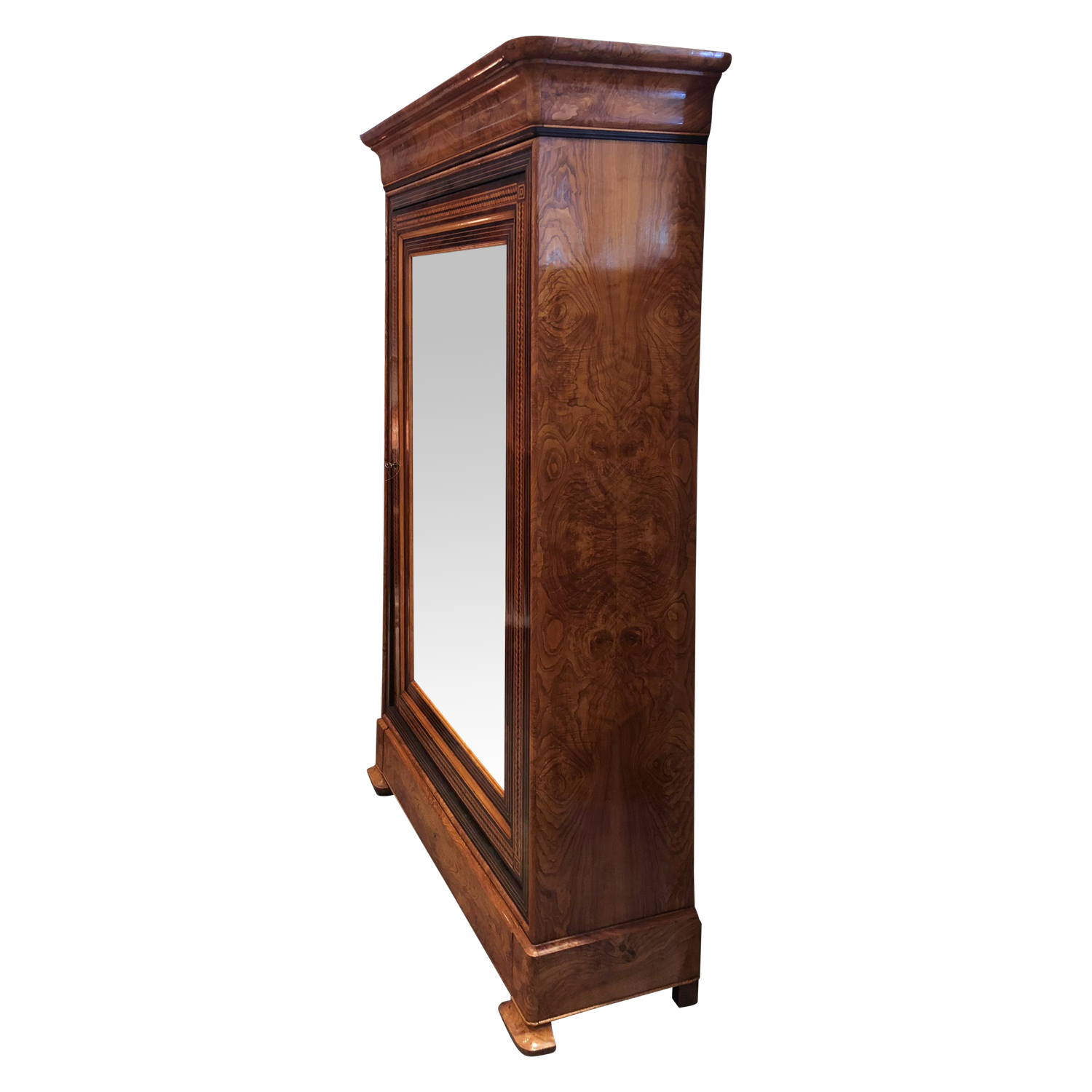 Inlaid Armoire Circa 1870