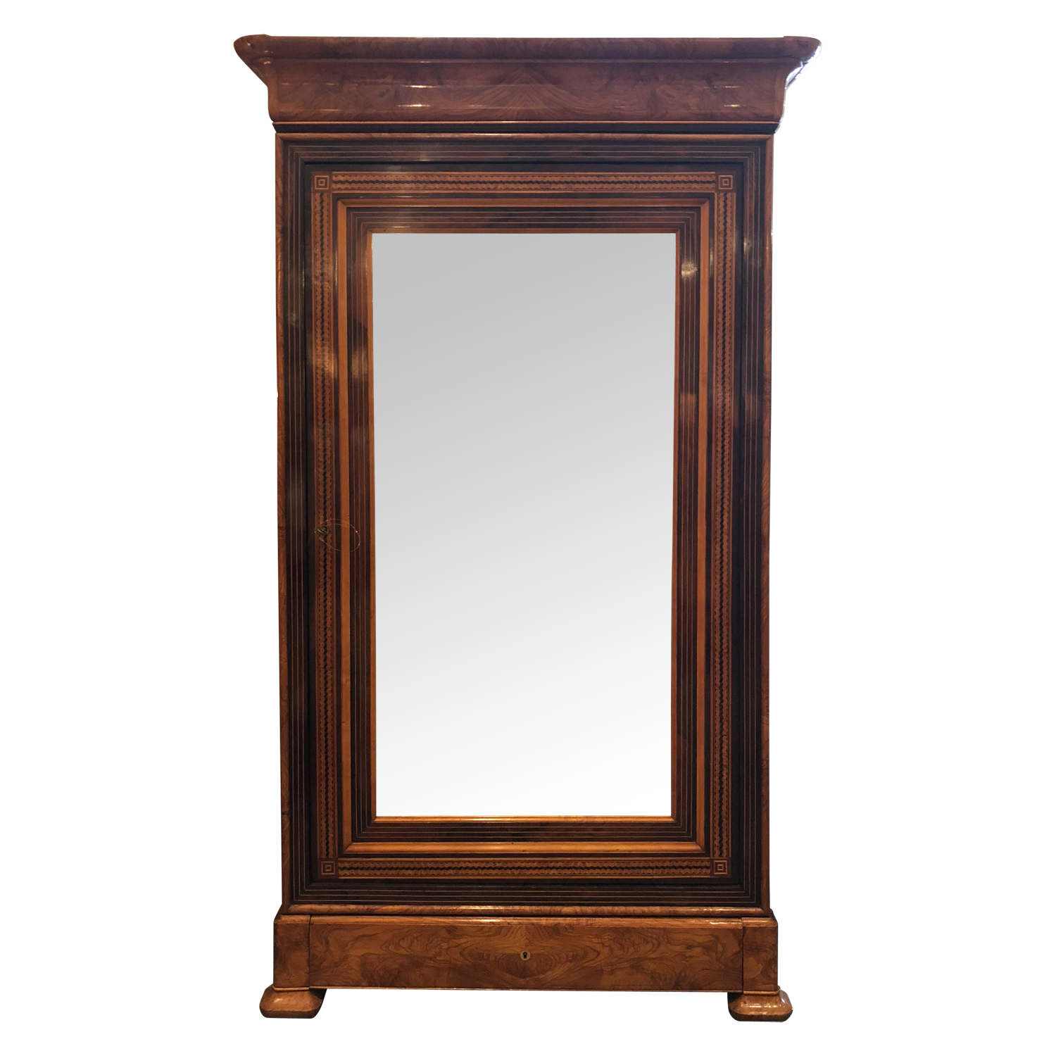 Inlaid Armoire Circa 1870