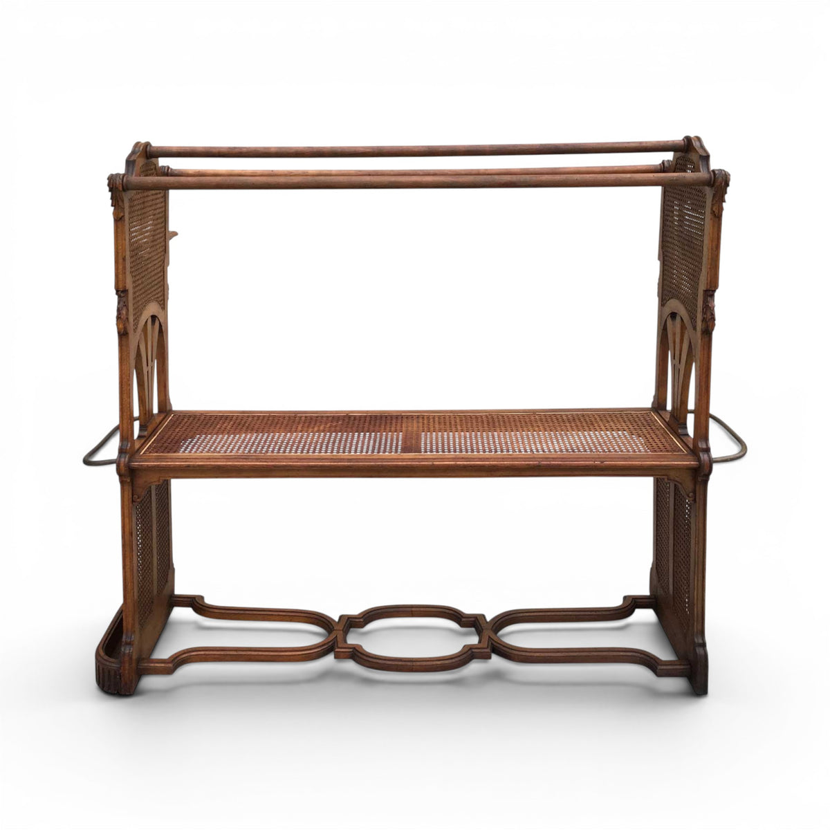 French Louis XVI Style Walnut Valet Stand