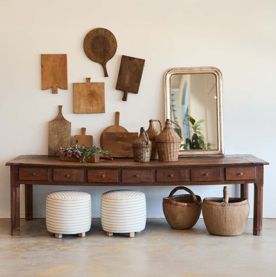 Large French Mercantile Table