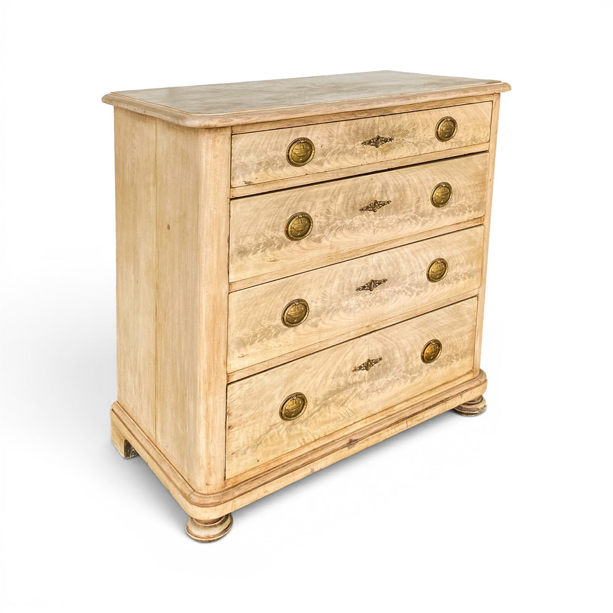 Empire Four Drawer Walnut Chest of Drawers