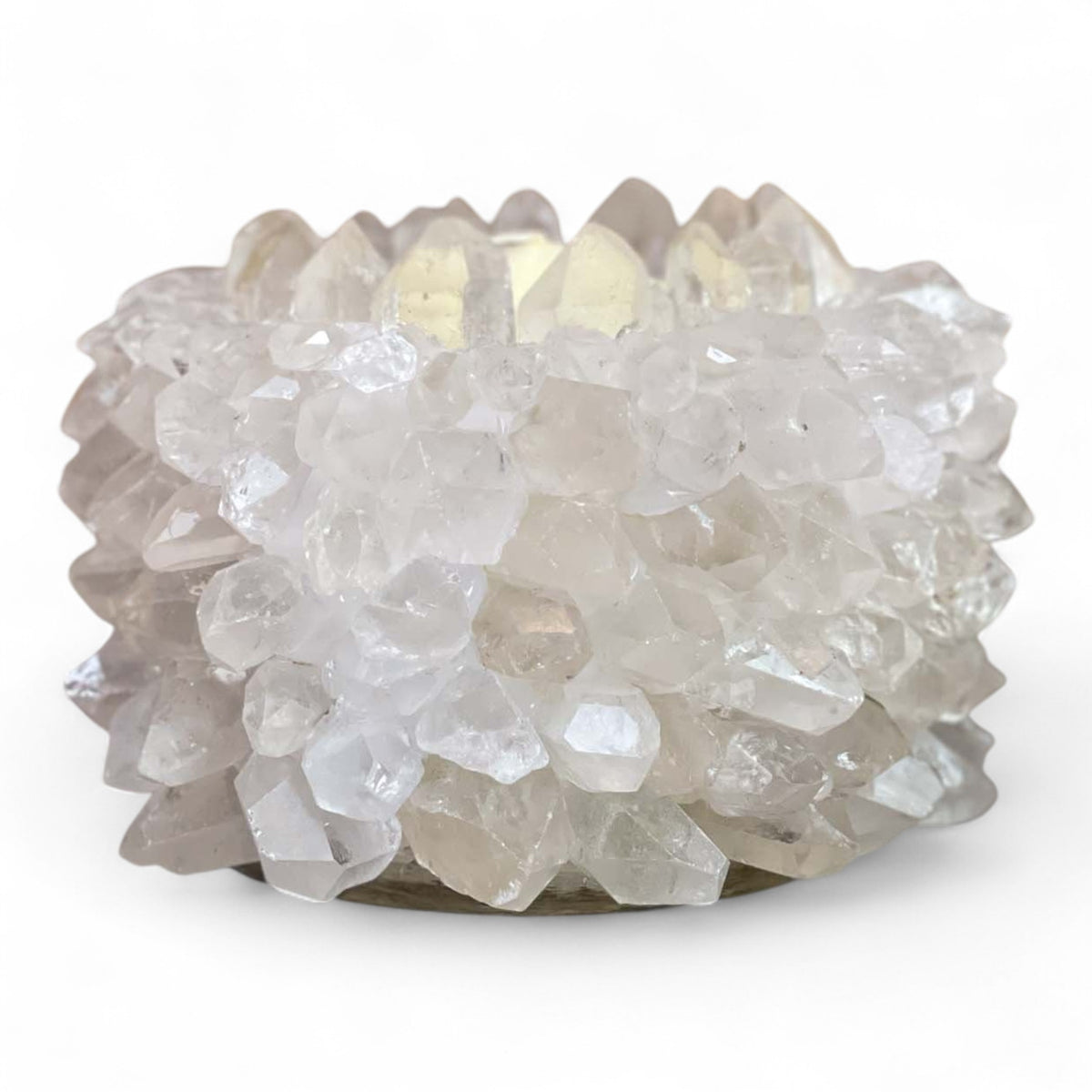 Crystal Quartz Candle Holder