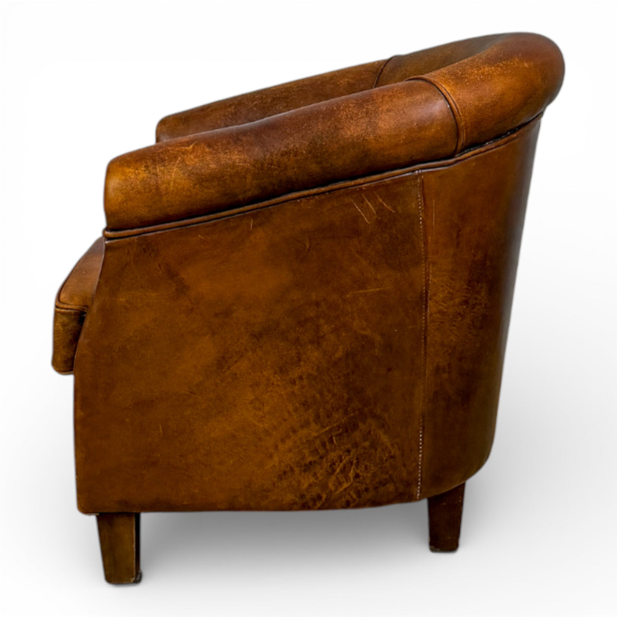 French Barrel Back Club Chair