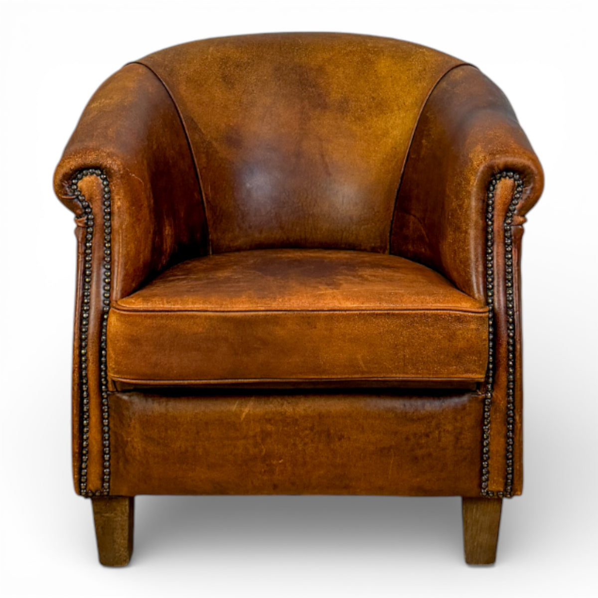 French Barrel Back Club Chair