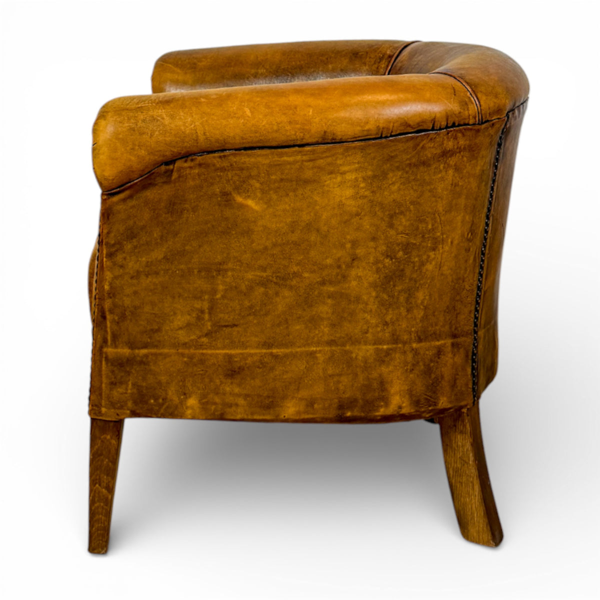 French Barrel Back Club Chair