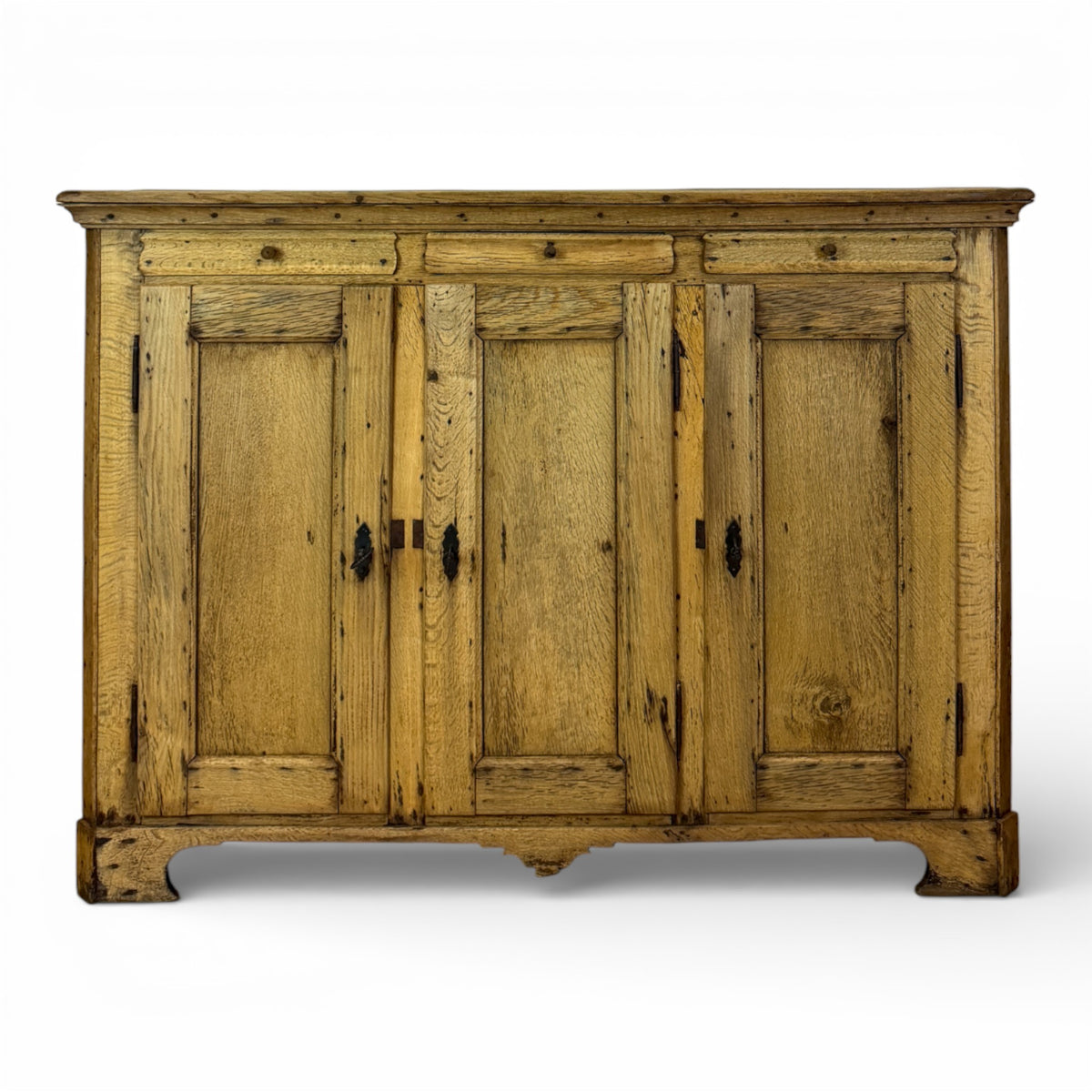 French Provincial Oak Three-Door Buffet