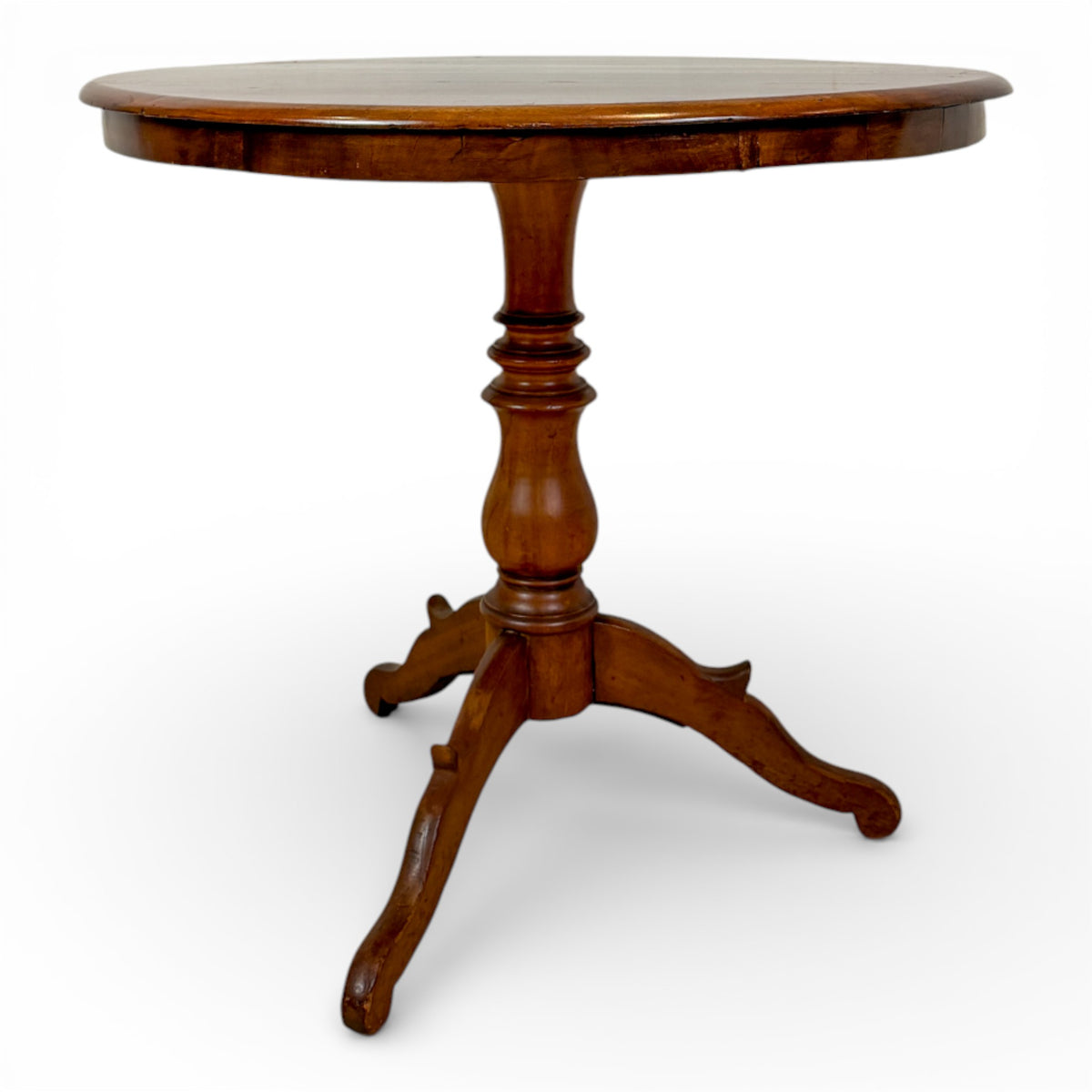 Italian Walnut Tilt-Top Table with Tripod Base